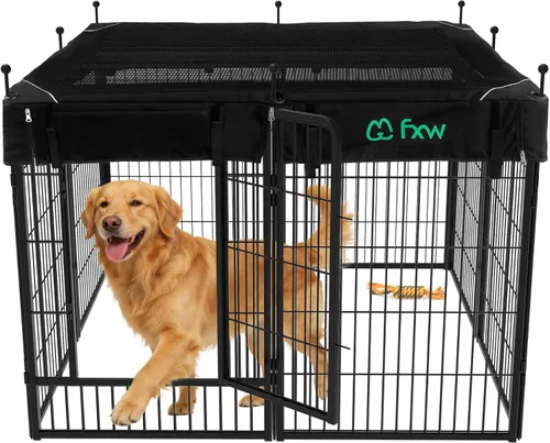 Vista 15 de FXW Rollick - Corralito para perros para patio, campamento con casa rodante, patentado, 24 pulgadas, 2 paneles