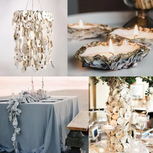 Vista 5 de QEQEKAKA 25 PCS Conchas de Ostra 3"-4" Conchas de Ostra Cóncavas para Manualidades Conchas de Ostra Naturales a Granel, para Relleno de Jarrones