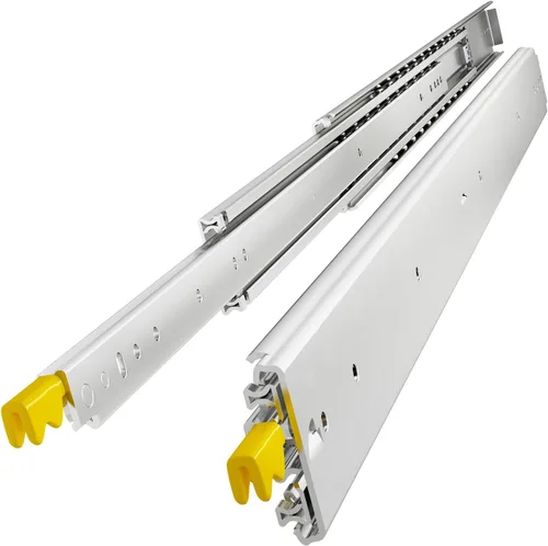 Vista 9 de VADANIA Deslizador de cajón resistente de 12" con cierre #VD1551, capacidad de carga de 150 lb, extensión completa de 3 pliegues, cierre