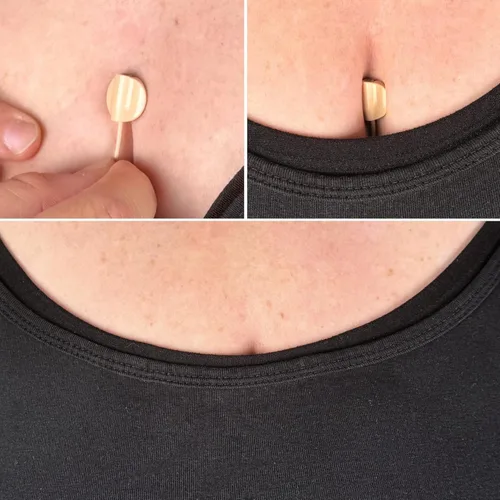 Vista 5 de URSA Mini Círculos Adhesivos – 90 círculos adhesivos hipoalergénicos de doble cara para micrófonos de solapa Lavalier – Cinta de micrófono Lavalier