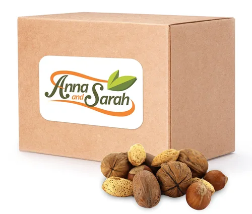 Vista 2 de Anna and Sarah Nueces mixtas prémium en cáscara, nueces Chandler jumbo de California, nueces pecanas extra grandes, almendras de California