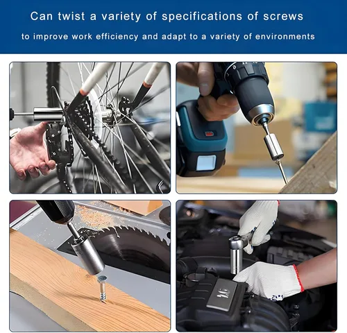 Vista 8 de [2PCS] Llave de vaso universal súper para estándar 1/4'' - 3/4'', 7mm-19mm métrico, llave de vaso ajustable multifunción con llave de trinquete, kit