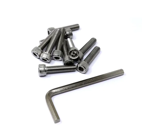 Vista 173 de iexcell Kit de tornillos de cabeza hexagonal de acero inoxidable 304, 100 unidades M2 x 0.157 in, paso de rosca de 0.016 in