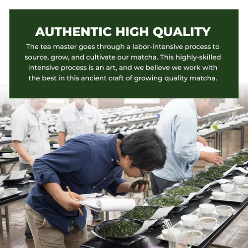 Vista 4 de Tenzo Matcha - Polvo de té verde BetterBoost (1.06 onzas) con batidor de bambú de 100 puntas