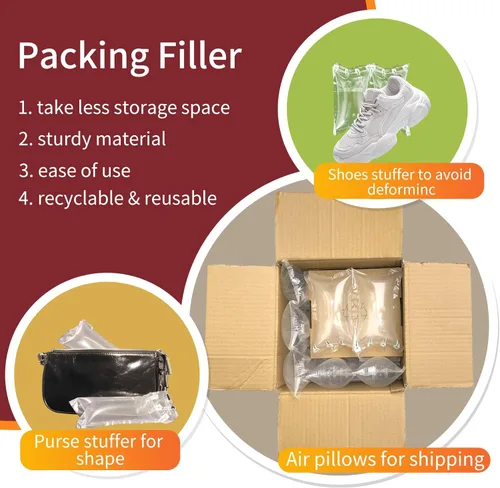 Vista 2 de 300 almohadas de aire para envío, bolsas de aire inflables para embalaje, 3.54 x 5.9 pulgadas, bolsillos de aire para embalaje, suministros