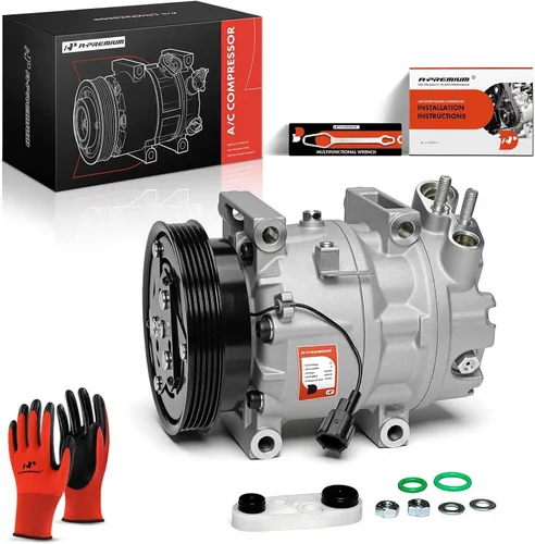 A-Premium Compresor de A/C con embrague compatible con Infiniti QX4 3.3L 1997-1998, Nissan Pathfinder 3.3L 1996-1998