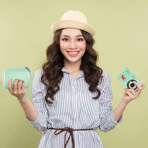 Vista 6 de Comecase Funda protectora y de transporte para cámara digital, para CAMKORY/para Kodak Pixpro/para Canon PowerShot ELPH 180/190/para cámaras Sony