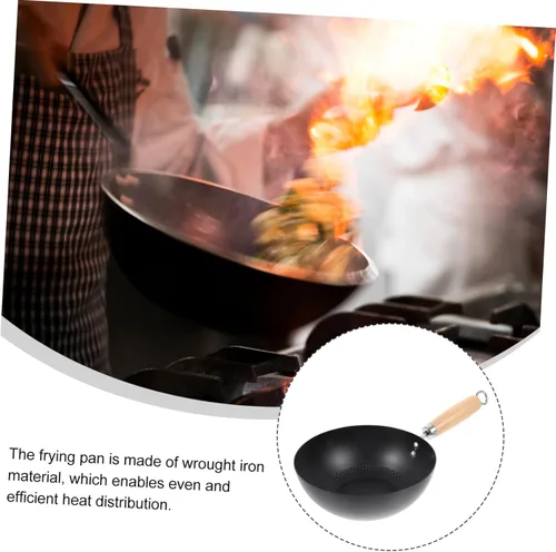 Vista 9 de COLLBATH Utensilios de cocina antiadherentes Mini Wok pequeños utensilios de cocina para estufa, fácil de limpiar, utensilios de cocina