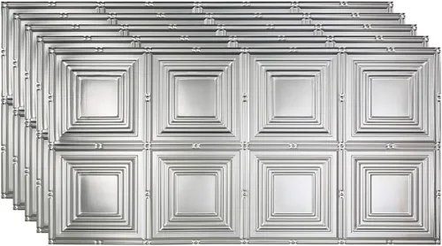 Vista 22 de FASÄDE Panel de techo decorativo de vinilo para retrato en blanco mate (muestra de 12 x 12 pulgadas)