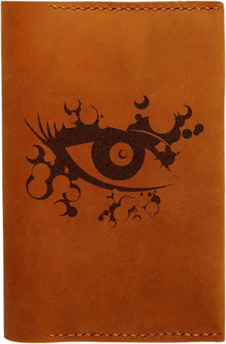 vietsbay Unisex ojo abstracto hecho a mano Funda de piel Passport Holder/ Eye Abstract -1