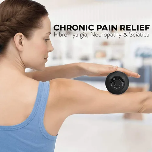 Vista 3 de Rolling With It Bola de masaje vibratoria de maní – Terapia de punto de activación de tejido profundo, liberación miofascial – de mano, inalámbrica