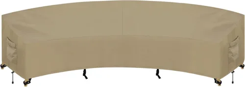 Vista 28 de PureFit Funda de sofá modular para exteriores en forma de L, impermeable, para muebles de patio, terraza, césped y jardín, 83 x 104 pulgadas