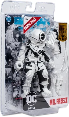 Vista 11 de McFarlane Toys - DC Direct Page Punchers Mr.Freeze (Line Art) Figura de acción de 7 pulgadas con Batman Comic