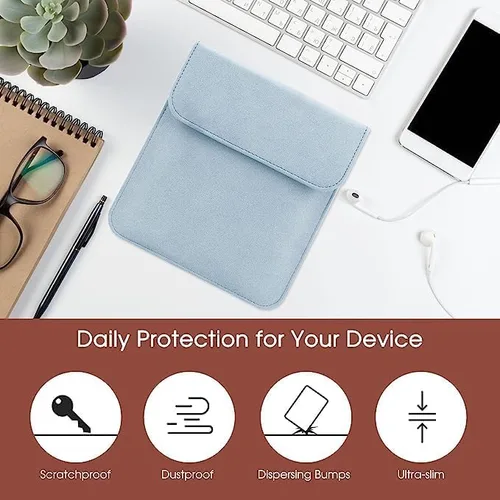 Vista 5 de Funda universal para lector de libros electrónicos de 7 pulgadas, compatible con Oasis 2019 y 2017 Kobo Libra 2 E-Reader y Pocketbook Era, funda