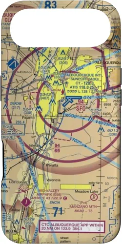 Vista 27 de Albuquerque (ABQ) Sectional Chart - Aviation Case for iPhone 17