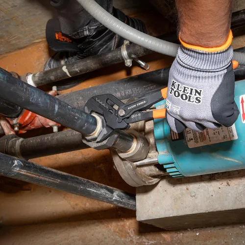 Vista 3 de Klein Tools D53102KIT Juego de llaves de alicates ajustables, alicates compactos de mandíbula lisa paralela de alto apalancamiento, 7 pulgadas y 10