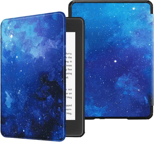 Vista 11 de Fintie - Funda delgada para Kindle Paperwhite (décima generación del 2018), piel sintética ligera prémium con función automática de apagar