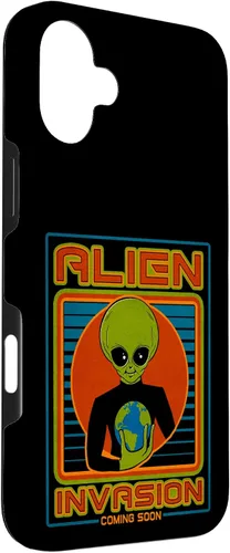 Vista 63 de Funda para iPhone 13 Pro Max Alien Invasion 1984 Tech Noir Distopía