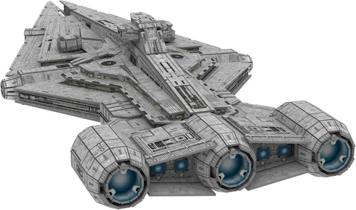 Vista 5 de 4D Cityscape Kits de modelo de papel 3D de Star Wars (Imperial Light Cruiser)