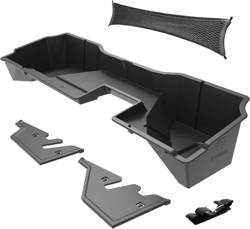 Vista 6 de Tyger Auto Caja de almacenamiento para debajo del asiento compatible con Chevy Silverado GMC Sierra 1500 2007-2013; 2007-2014 2500 3500HD Crew Cab