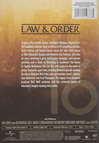 Vista 2 de Law Order The Sixteenth Year