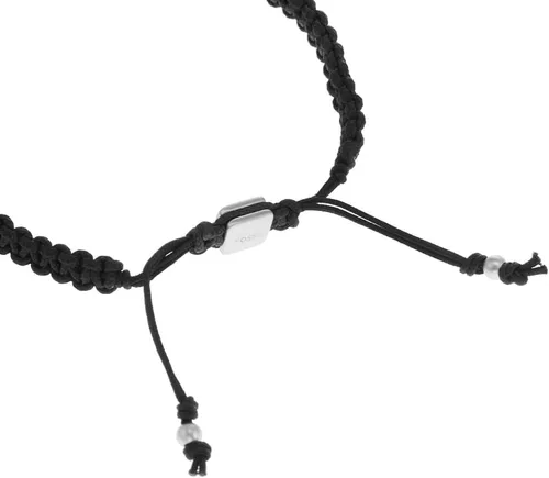 Vista 3 de Fossil - Brazalete de acero inoxidable y cuentas, para hombre