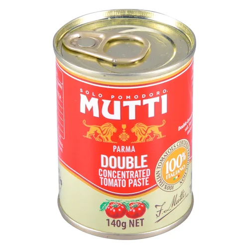 Mutti Pasta de tomate doble concentrada (Doppio Concentrato), lata de 4.94 onzas | 1 paquete | Marca de tomates #1 de Italia | Tomates enlatados |