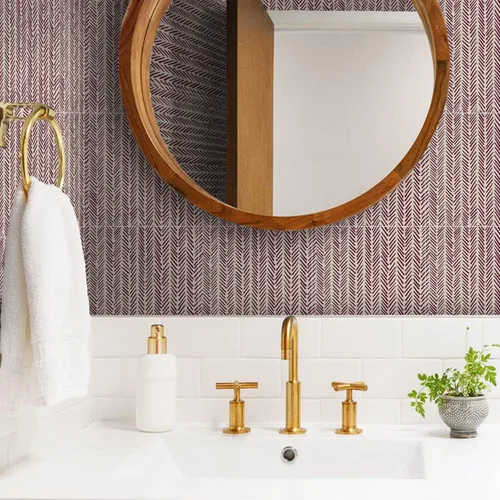 Vista 28 de Alwayspon Adhesivos de transferencia de azulejos de vinilo esmerilado para despegar y pegar, calcomanías autoadhesivas para azulejos de pared