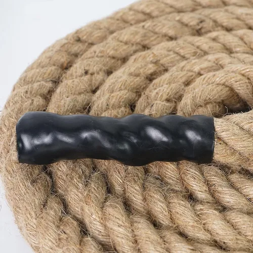 Vista 3 de Aoneky Cuerda de yute – Cuerda de cáñamo trenzada de 1/2 pulgada y 48 pies para manualidades, escalada, ancla, hamaca, náutico, poste rascador