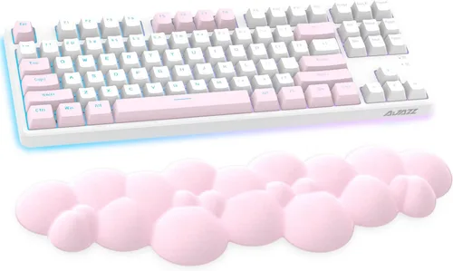 Almohadilla reposamuñecas para teclado de juegos, teclado de espuma viscoelástica, reposamanos ergonómico, reposamuñecas para teclado de