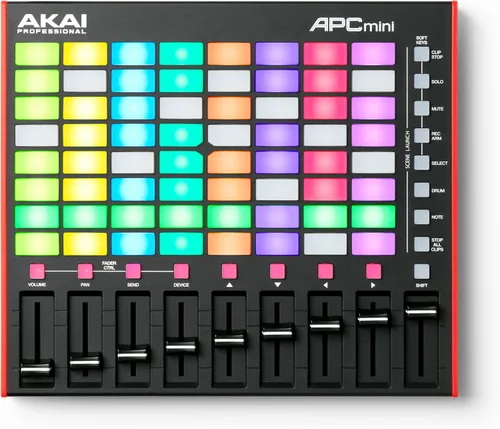 Vista 9 de Akai Professional APC Mini MK2 - Controlador USB MIDI Pad para lanzamiento de clips con Ableton Live Lite, 64 almohadillas RGB, modo de tambor
