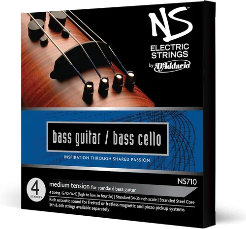 Vista 4 de D'Addario Violonchelo A para bajo eléctrico Ns (NS713)