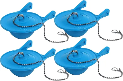 Vista 6 de Reemplazo de aleta para inodoro de 3 pulgadas compatible con Gerber 99-788, fácil de instalar con 2 manijas de inodoro y cadena inoxidable, aleta