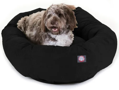 Vista 29 de Majestic Pet Cama para perros pequeños, de 24 pulgadas, mezcla de espuma viscoelástica triturada, de gamuza triturada, lavable, de 24 x 19 x 7