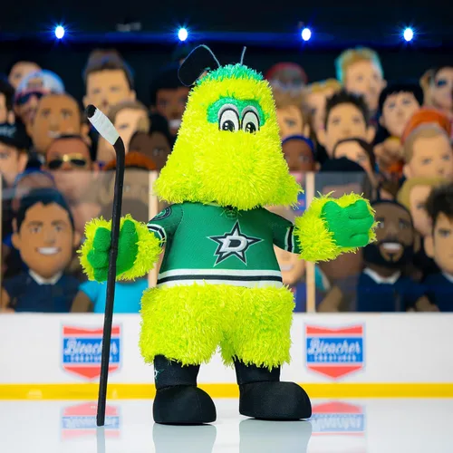 Vista 43 de Bleacher Creatures Anaheim Ducks Wild Wing - Figura de peluche de mascota de la NHL de 10 pulgadas (uniforme triangular verde azulado), una mascota