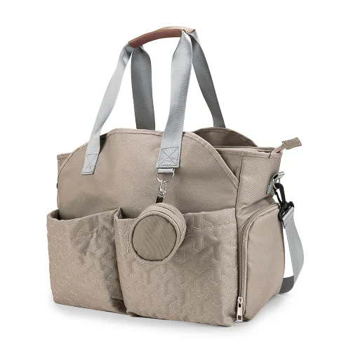Bolsa para extractor de leche – Bolsa de pañales para bebé con funda para laptop de 15 pulgadas y bolsillo de aislamiento, se adapta a la mayoría de
