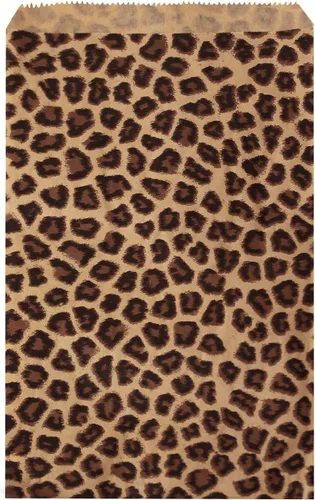 Vista 9 de Ikee Design 200 unidades de papel de 4 x 6 pulgadas con estampado liso o bolsas de estraza estampadas para dulces, galletas, mercancía, recuerdos