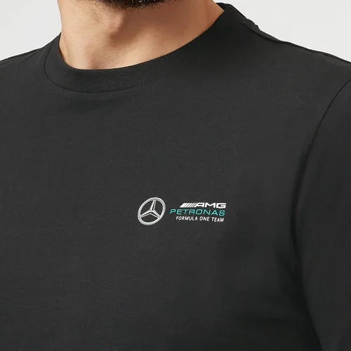 Vista 6 de Mercedes AMG Petronas Formula One Team - Official Formula 1 Merchandise - Small Logo T-Shirt - Black - XXS