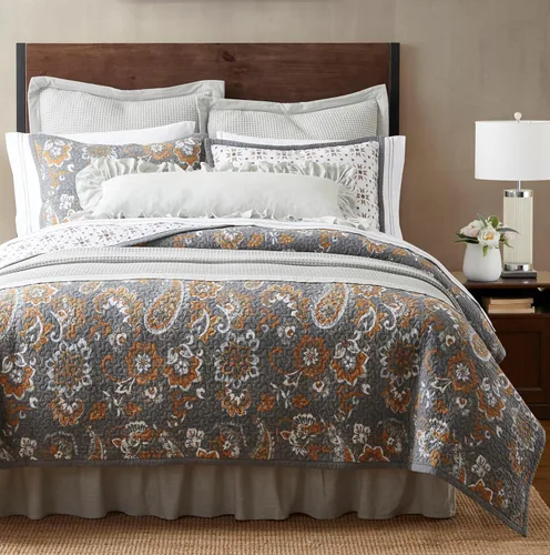 Vista 11 de Paseo Road Home on The Range Juego de cama occidental de 2 piezas con edredón y funda de almohada, tamaño individual, diseño geométrico de bisonte