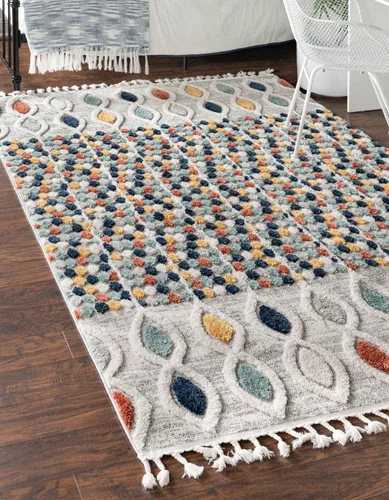 Vista 18 de Rugs.com Cherokee Collection - Alfombra alta negra de 2 x 3 pies perfecta para entradas, cocinas, rincones de desayuno, piezas de acento