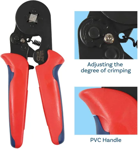 Vista 5 de MMOBIEL AWG23-7 Kit de herramientas de crimpado de virola de 1250 piezas, kit de herramientas de trinquete autoajustable profesional, juego