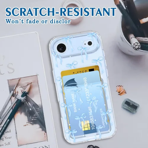 Vista 7 de Petocase para iPhone Air Funda con Billetera Ranura para Tarjetas Ultra Delgada Flexible TPU Gel Goma Suave Silicona Protectora para Apple iPhone 17