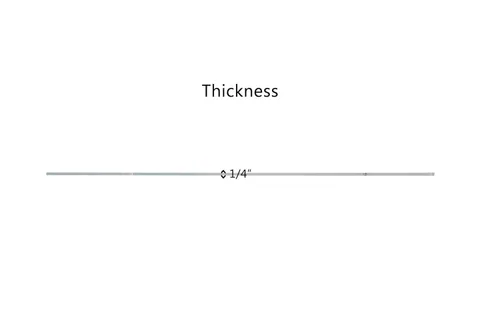 Vista 4 de Lámina de plástico de acrílico fundido, 1/4x24x48 pulgadas, plexiglás transparente