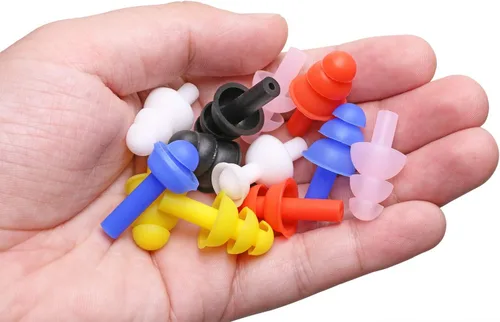 Vista 3 de Tupalizy Tapón reutilizable de silicona suave y flexible para los oídos, impermeable, cómodo para dormir, ducharse, bañarse, aprender, conciertos