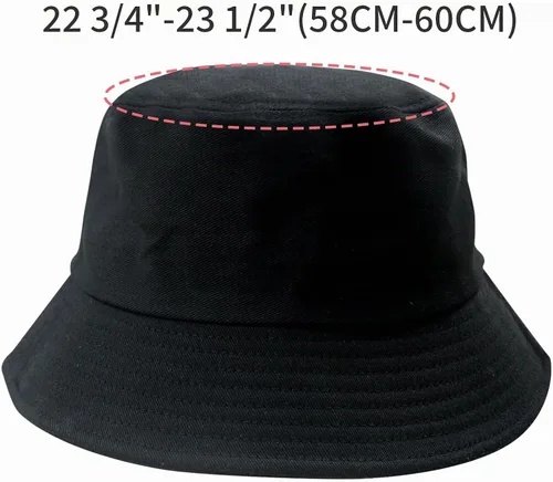 Vista 3 de NPJY Bucket Hat for Women Men Cotton Summer Packable Sun Beach Travel Cap Beige liso