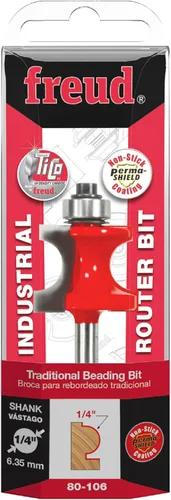 Vista 2 de Freud 80-106: Broca tradicional para abalorios de radio de 1/4" con vástago de 1/4