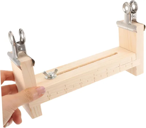 Vista 6 de FUNOMOCYA 1 juego de manualidades de tejer herramienta de fabricación de cuerda de tejer de madera para tejer pulsera pulsera herramienta tejida kit
