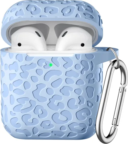 Vista 38 de Funda con Grabado de Leopardo para Estuche de AirPods 4 2024, Funda Protectora de Silicona Suave Compatible con Estuche de Apple AirPods de 4ª