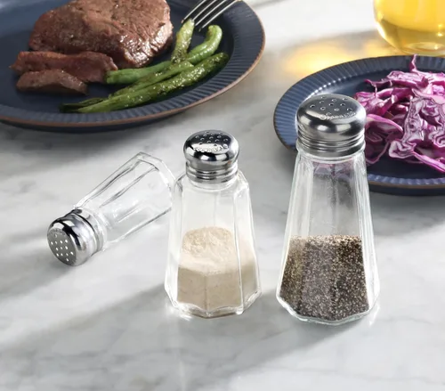 Vista 7 de New Star Foodservice 22285 - Salero y pimentero con paneles de setas, 1 onza, juego de 24