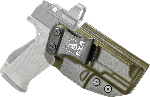 Vista 113 de CYA Supply Co. Funda para llevar armas dentro del cinturón, lista para ópticos (verde OD) IWB, para llevar armas ocultas, dentro de la cintura